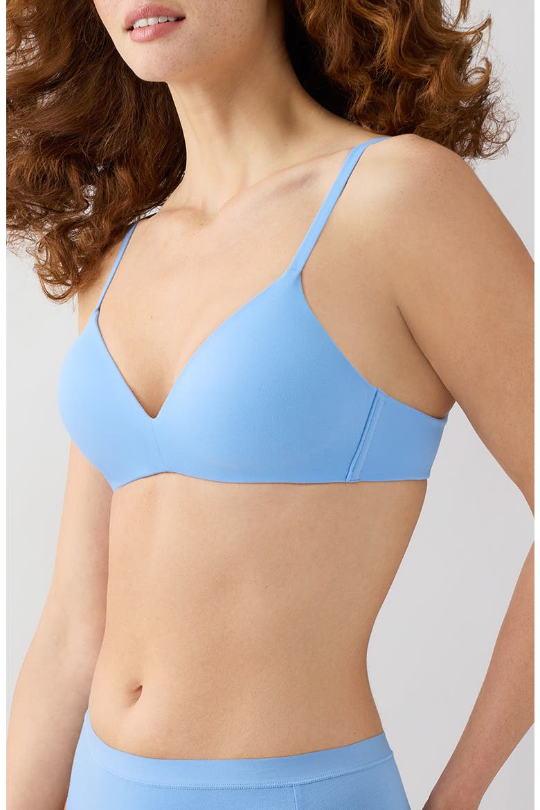 How Perfect Wire Free T-Shirt Bra, Alternate, color, BEL AIR BL