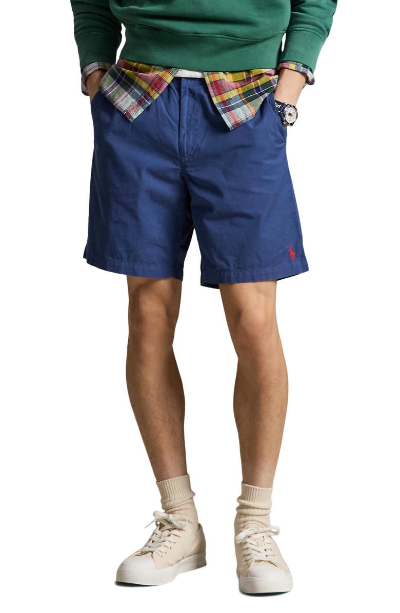 Polo Ralph Lauren Prepster Cotton Twill Shorts, Main, color, Night Navy