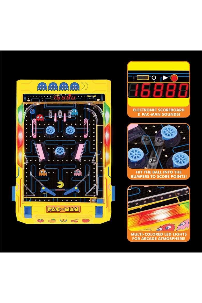 Pacman Arcade Pinball Tabletop Game, Alternate, color, Multicolored