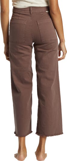 Free Fall Stretch Crop Wide Leg Pants