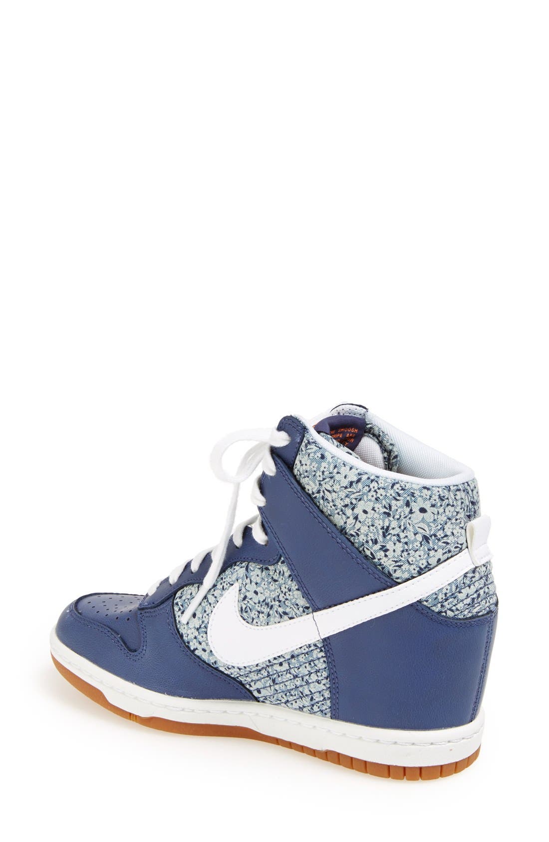 'Dunk Sky Hi Liberty' Hidden Wedge Sneaker, Alternate, color, BLUE/ WHITE