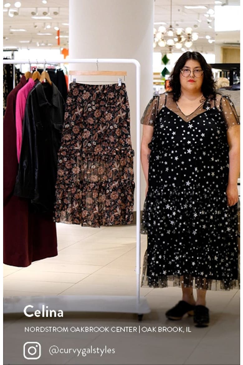 Ruffle Tiered Midi Skirt video