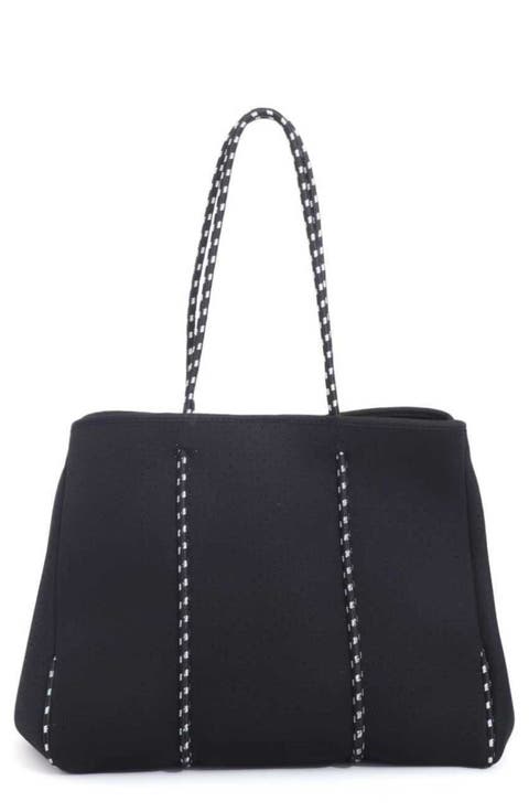 Black Neoprene Tote Bag
