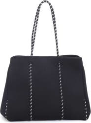 Adornia Black Neoprene Tote Bag