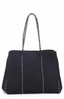 Adornia Black Neoprene Tote Bag