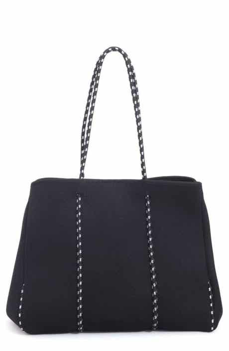 Adornia Black Neoprene Tote Bag