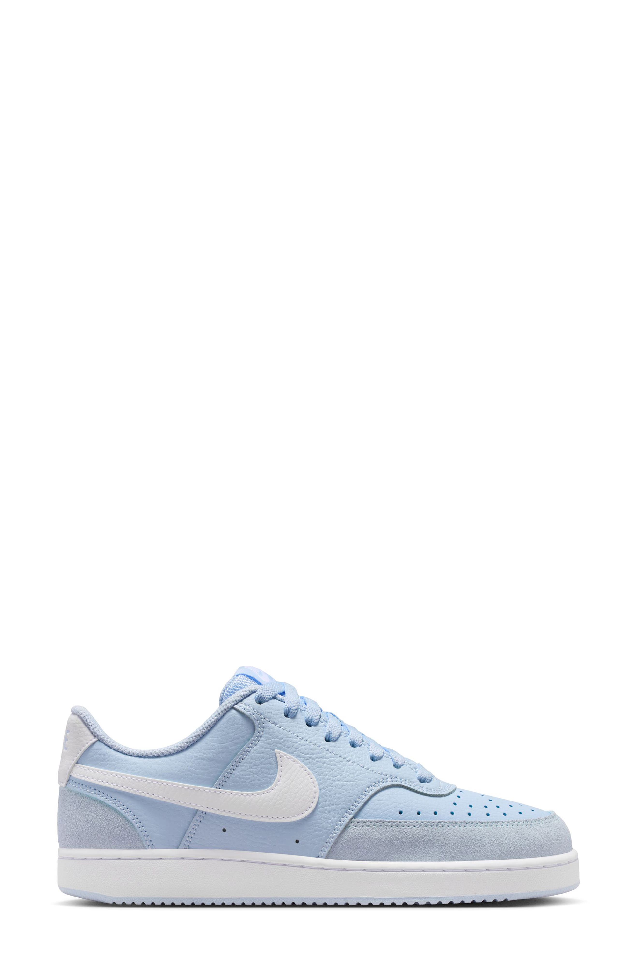 Nike Court Vision Low Sneaker, Alternate, color, Hydrogen Blue/ White