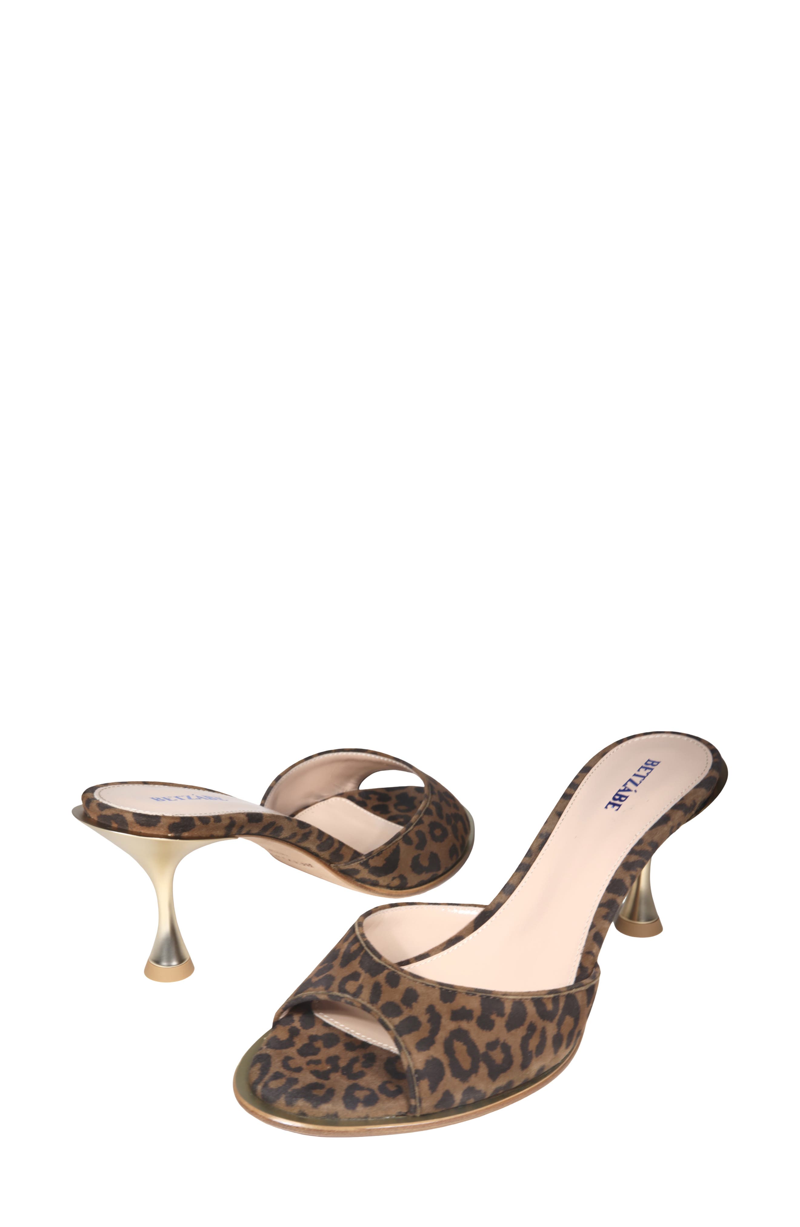 BETZÁBE Jenni Sandal, Alternate, color, Brown Leopard Suede Matte