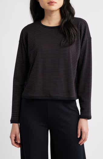 Eileen Fisher Stripe Long Sleeve Top
