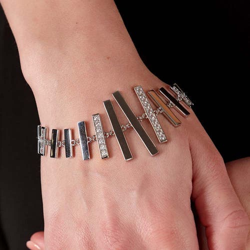 Lucy Quartermaine Key Bracelet In Sterling Silver