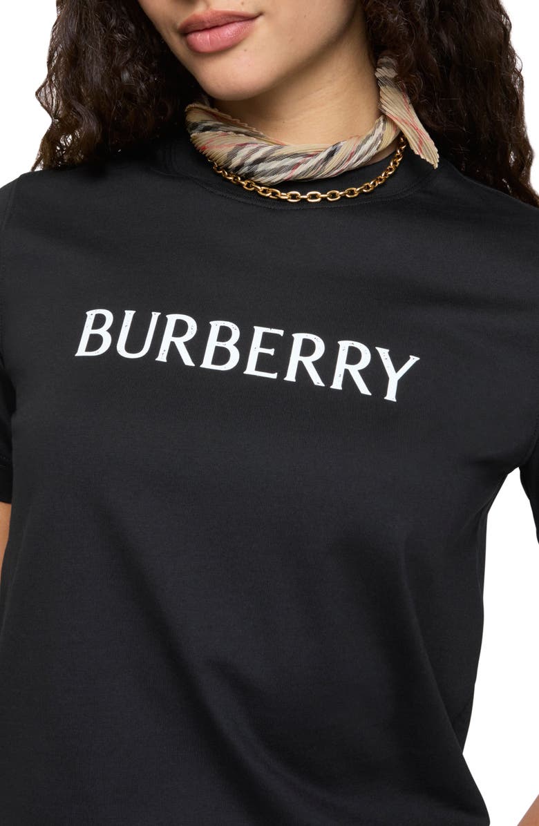 Burberry Frankie Logo Graphic T-Shirt, Alternate, color, Black