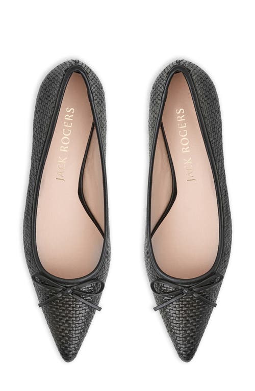 Jack Rogers Pammi Pointed Toe Kitten Heel Pump In Black