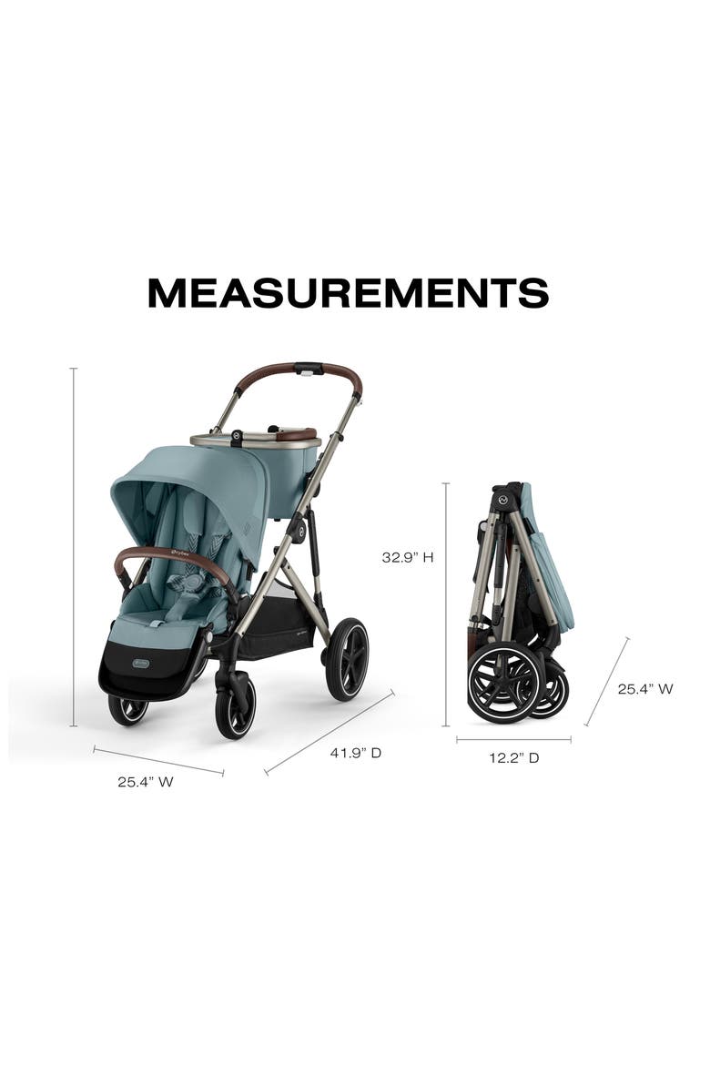 Gazelle S Stroller, Alternate, color, STORMY BLUE