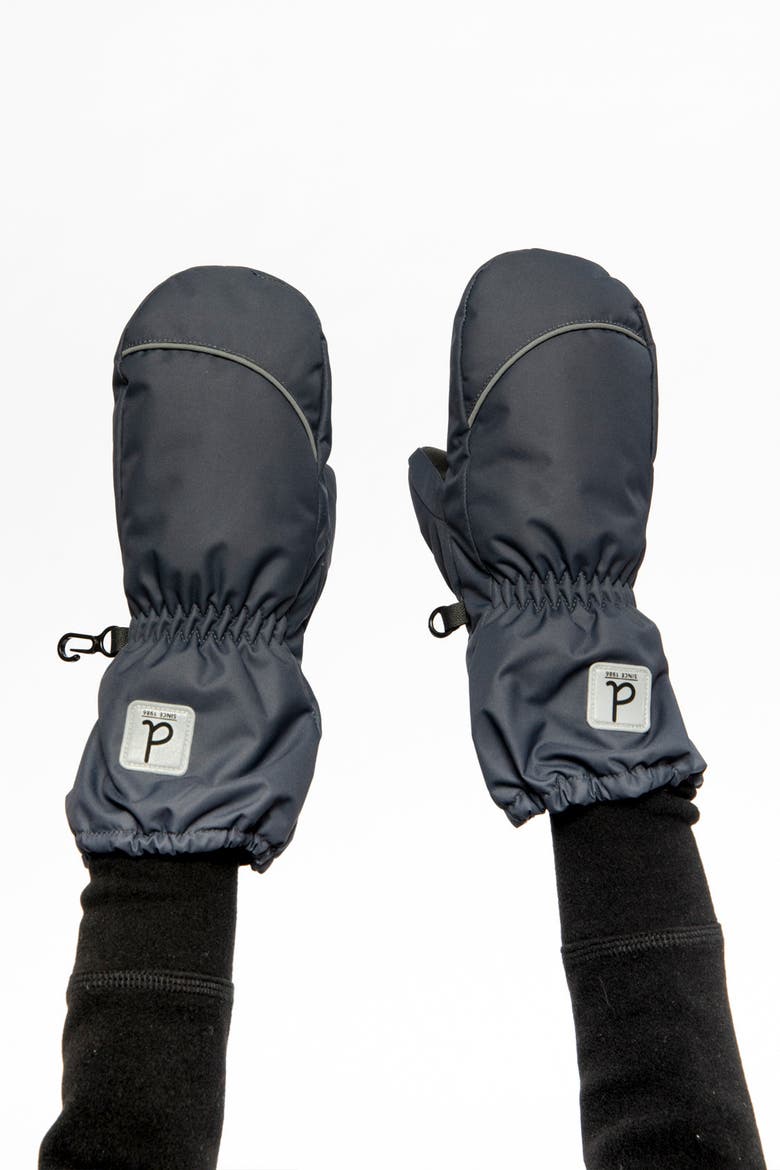 Play Waterproof Rubberized Winter Mittens, Alternate, color, Cool Dark Grey