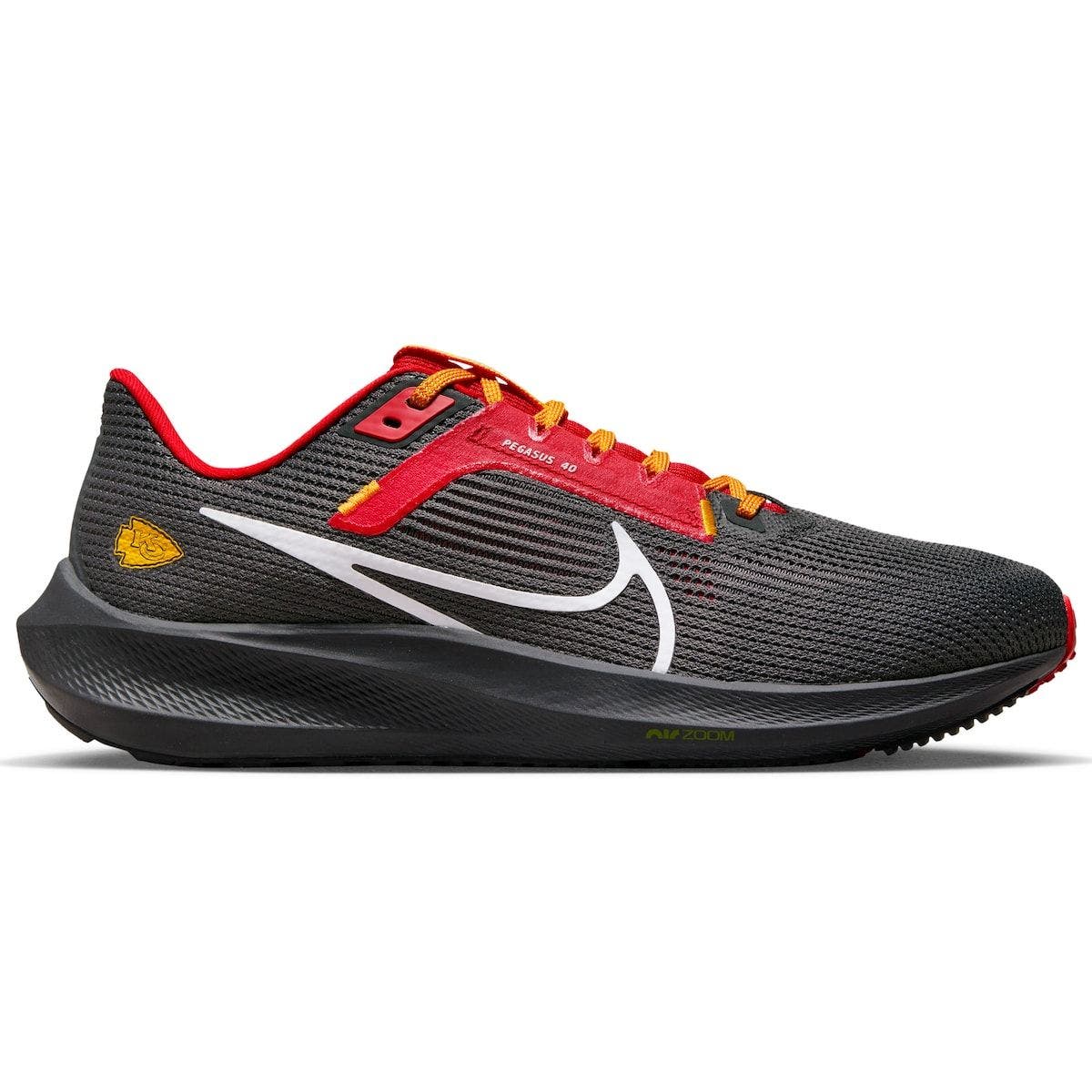 Nike Unisex Nike  Anthracite Kansas City Chiefs Zoom Pegasus 40 Running Shoe, Main, color, 