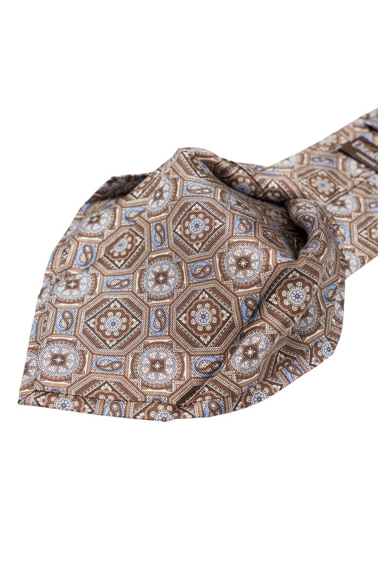 Elizabetta Mantova - Extra Long Printed Silk Tie for Men, Alternate, color, 