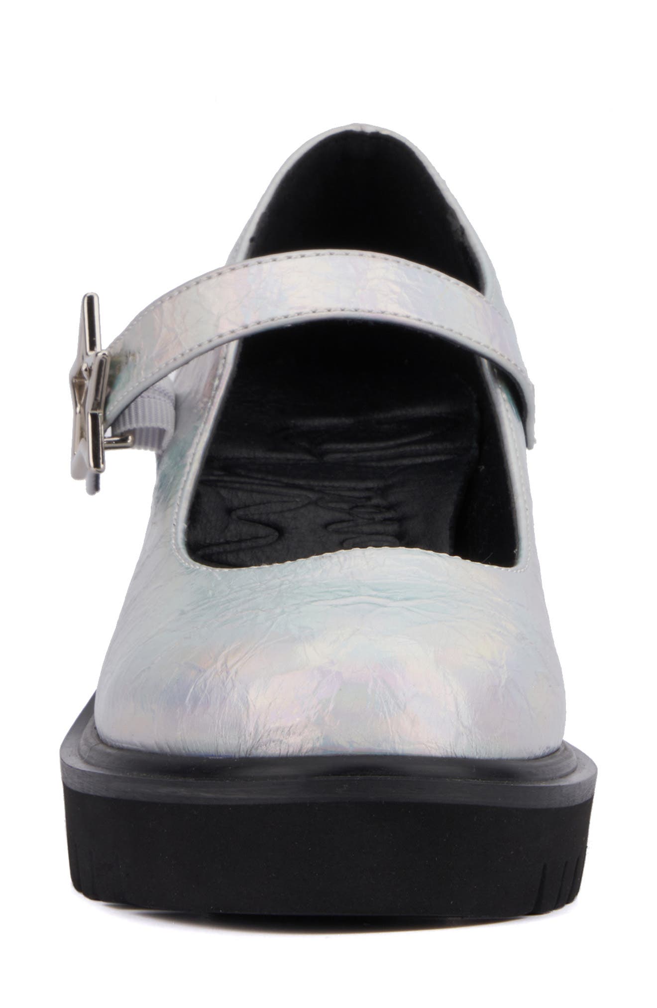 OLIVIA MILLER North Node Mary Jane Loafer, Alternate, color, Silver