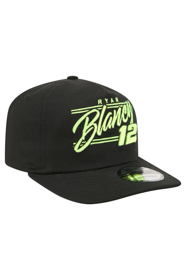 Men's New Era  Black Ryan Blaney Driver Script 19TWENTY Adjustable Hat, Alternate, color, Black