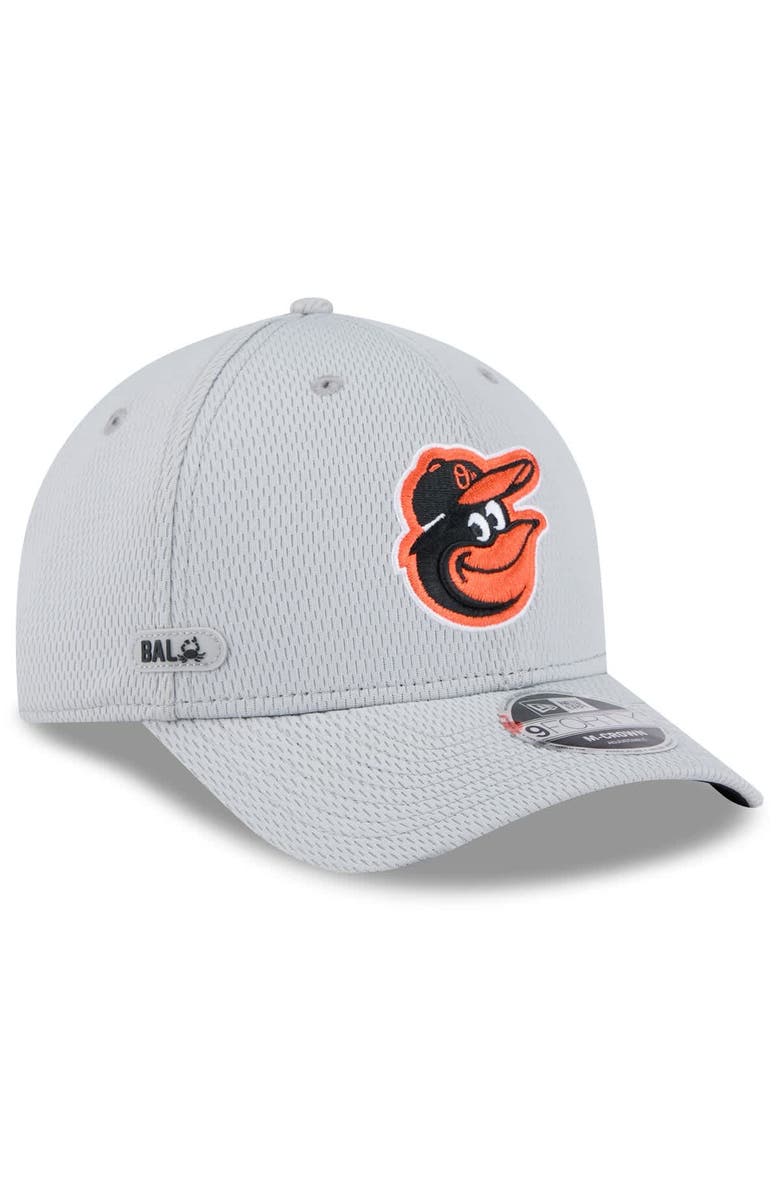 New Era Men's New Era Gray Baltimore Orioles 2025 MLB Clubhouse 9FORTY M-Crown Adjustable Hat, Main, color, 