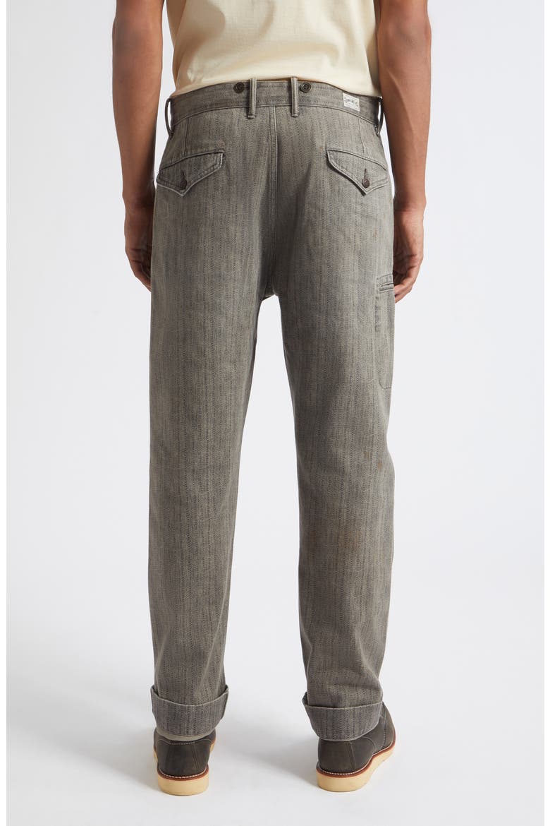Stanton Stripe Cotton Twill Chinos, Alternate, color, GREY HERRINGBONE