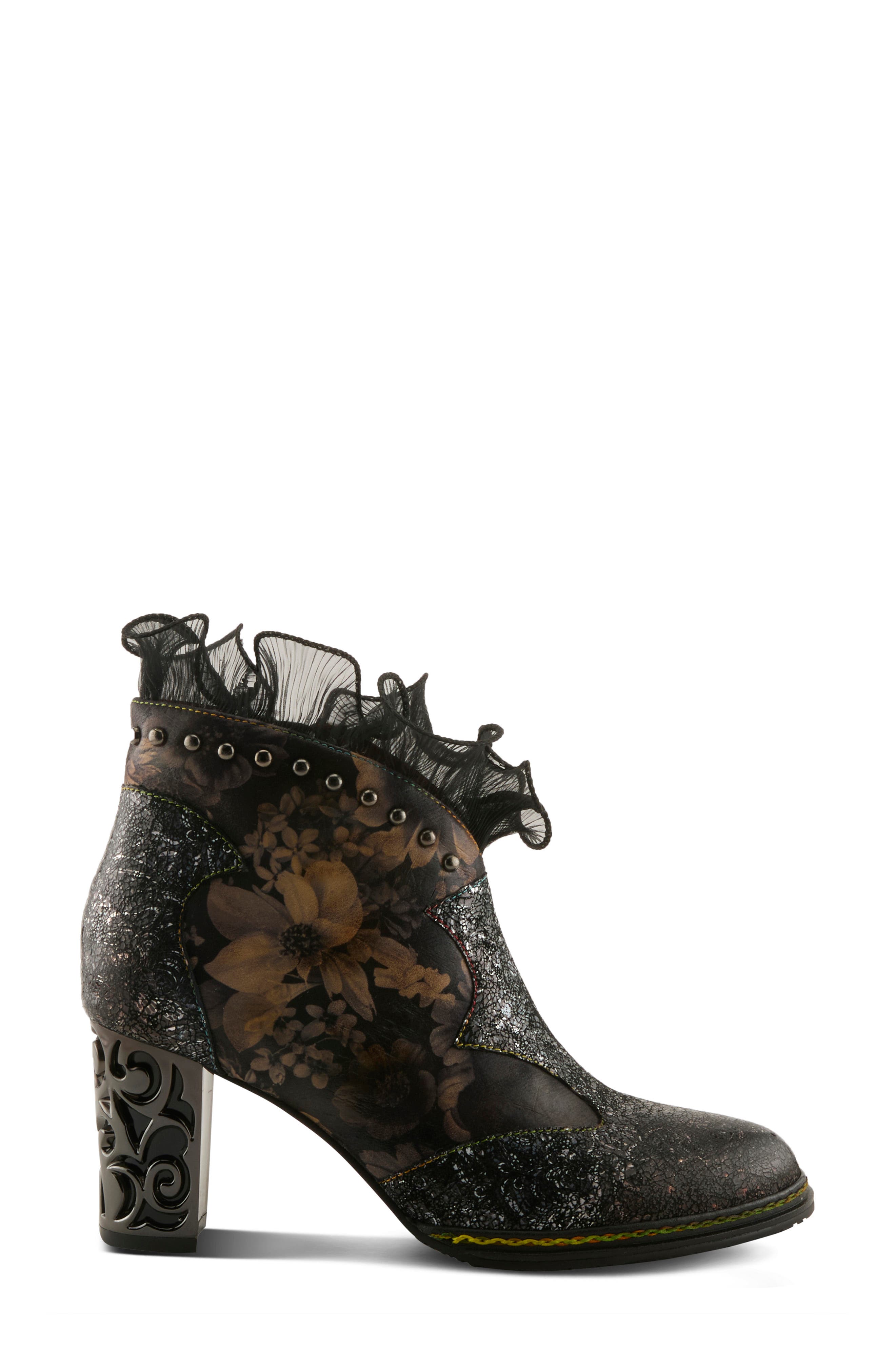 Razzy Bootie, Alternate, color, BLACK MULTI