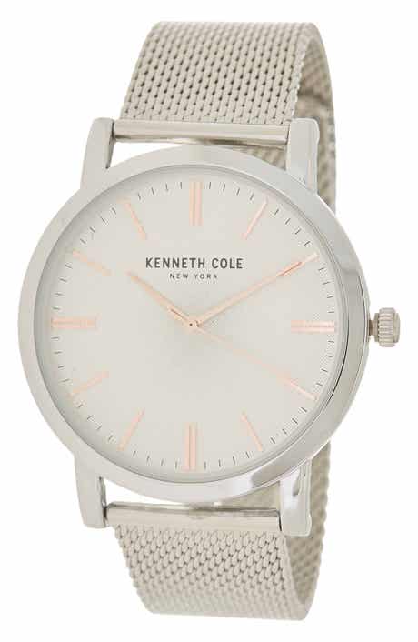 Kenneth Cole New York 3-Hand Quartz Mesh Strap Watch, 44mm