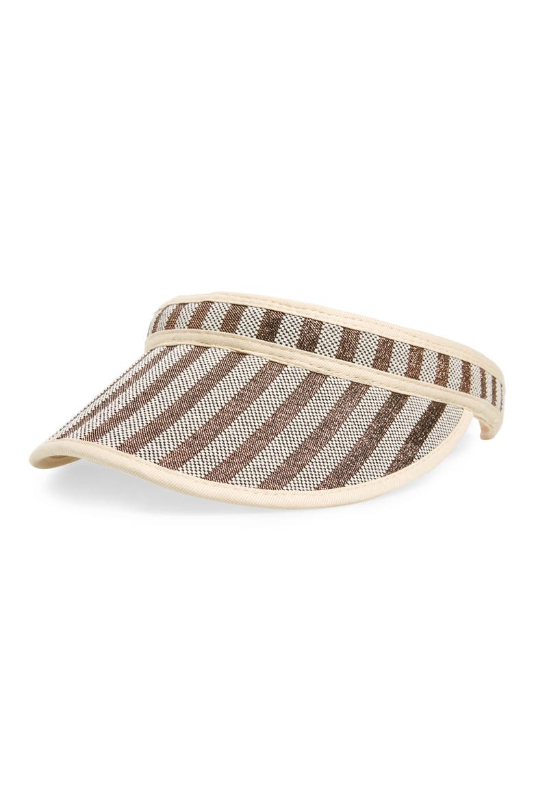 Stripe Visor, Main, color, ROSE GOLD STRIPE