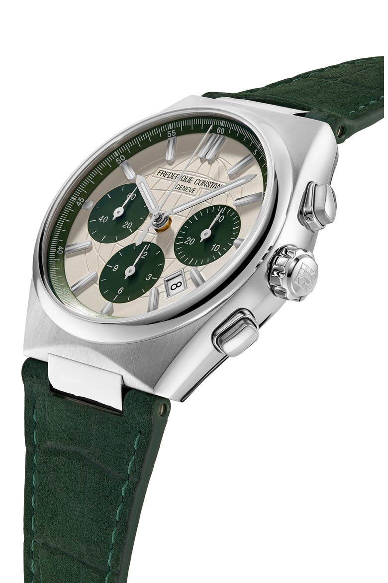Highlife Chronograph Interchangeable Strap Watch, 41mm, Alternate, color, GREEN
