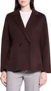 Theory Double Breasted Wool Blend Coat