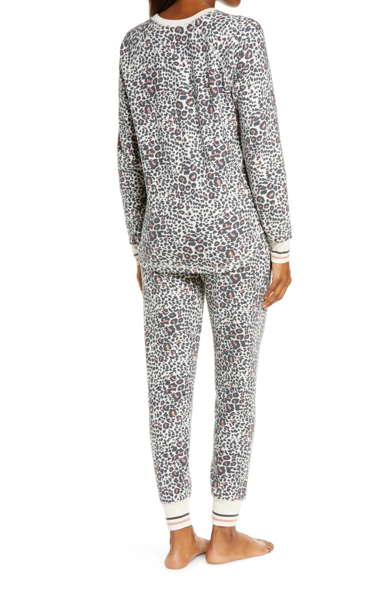 PJ Salvage Thermal Print Pajamas, Alternate, color, 