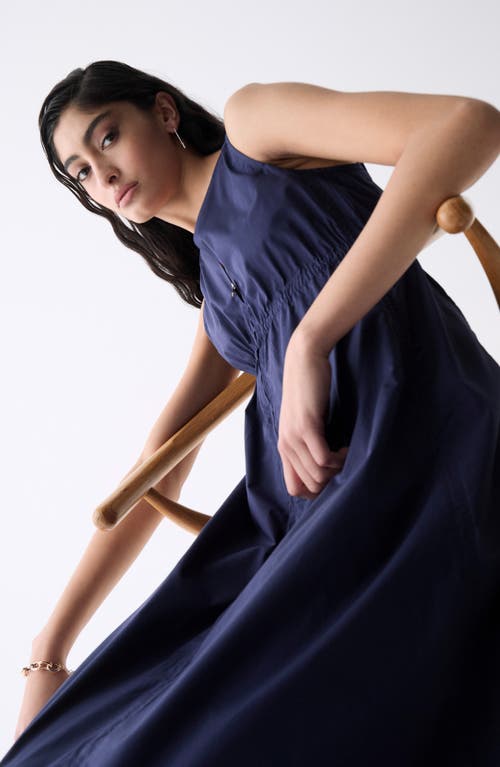 DELUC DELUC RUBBENS FRONT ZIP SLEEVELESS MAXI DRESS
