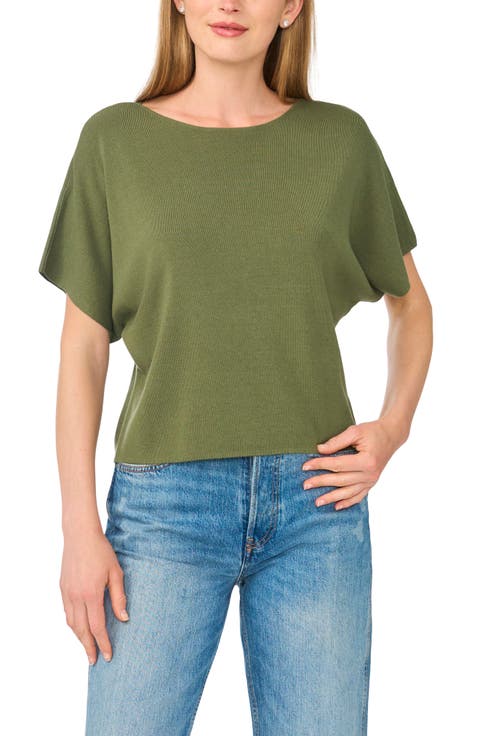 Short Sleeve Crop Sweater