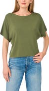 Halogen® Short Sleeve Crop Sweater