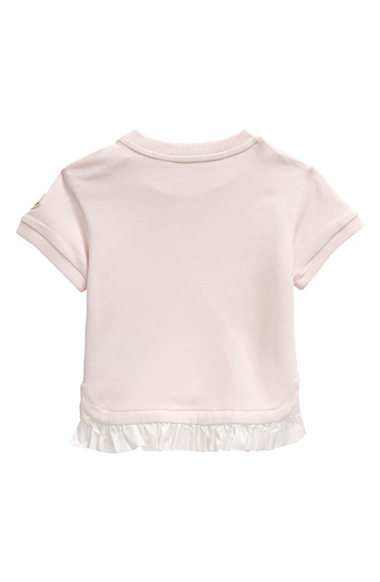 Moncler Kids' Logo Patch Short Sleeve Sweatshirt Dress, Alternate, color,