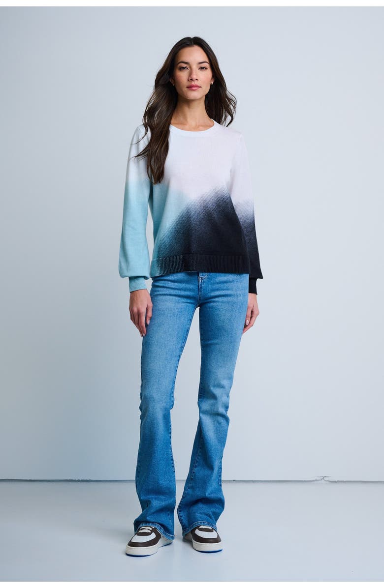 Lisa Todd Color Haze Cotton Sweater, Alternate, color, Blue Combo