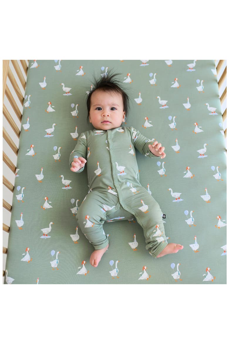 Silly Goose Jersey Crib Sheet, Alternate, color, SILLY GOOSE