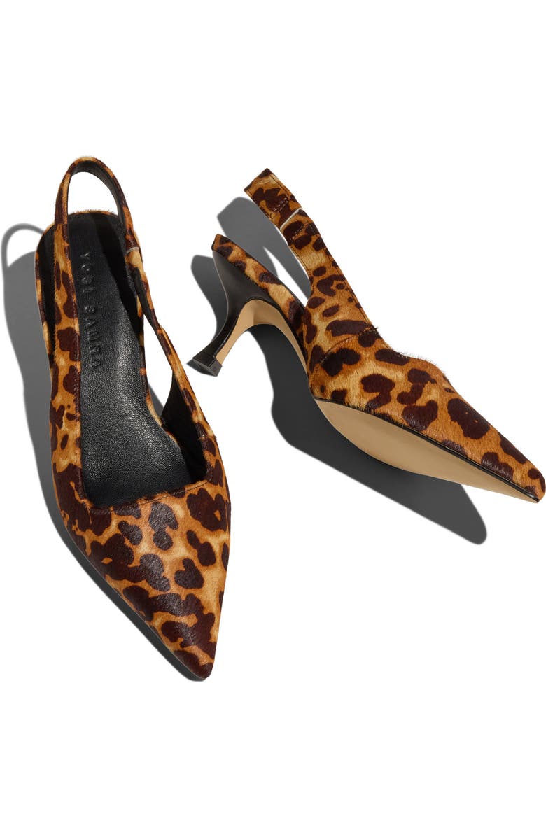 Yosi Samra Haven Genuine Calf Hair Slingback Pump, Alternate, color, Leopard