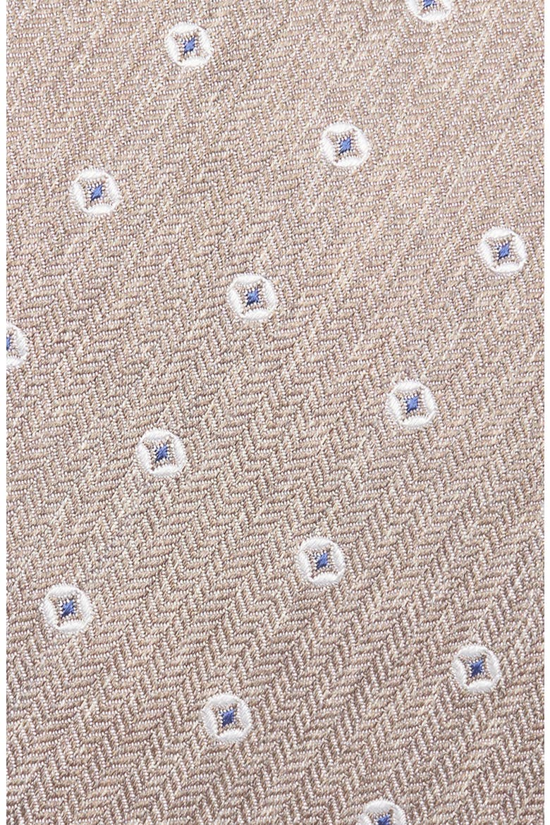 Neat Silk Tie, Alternate, color, DUNE