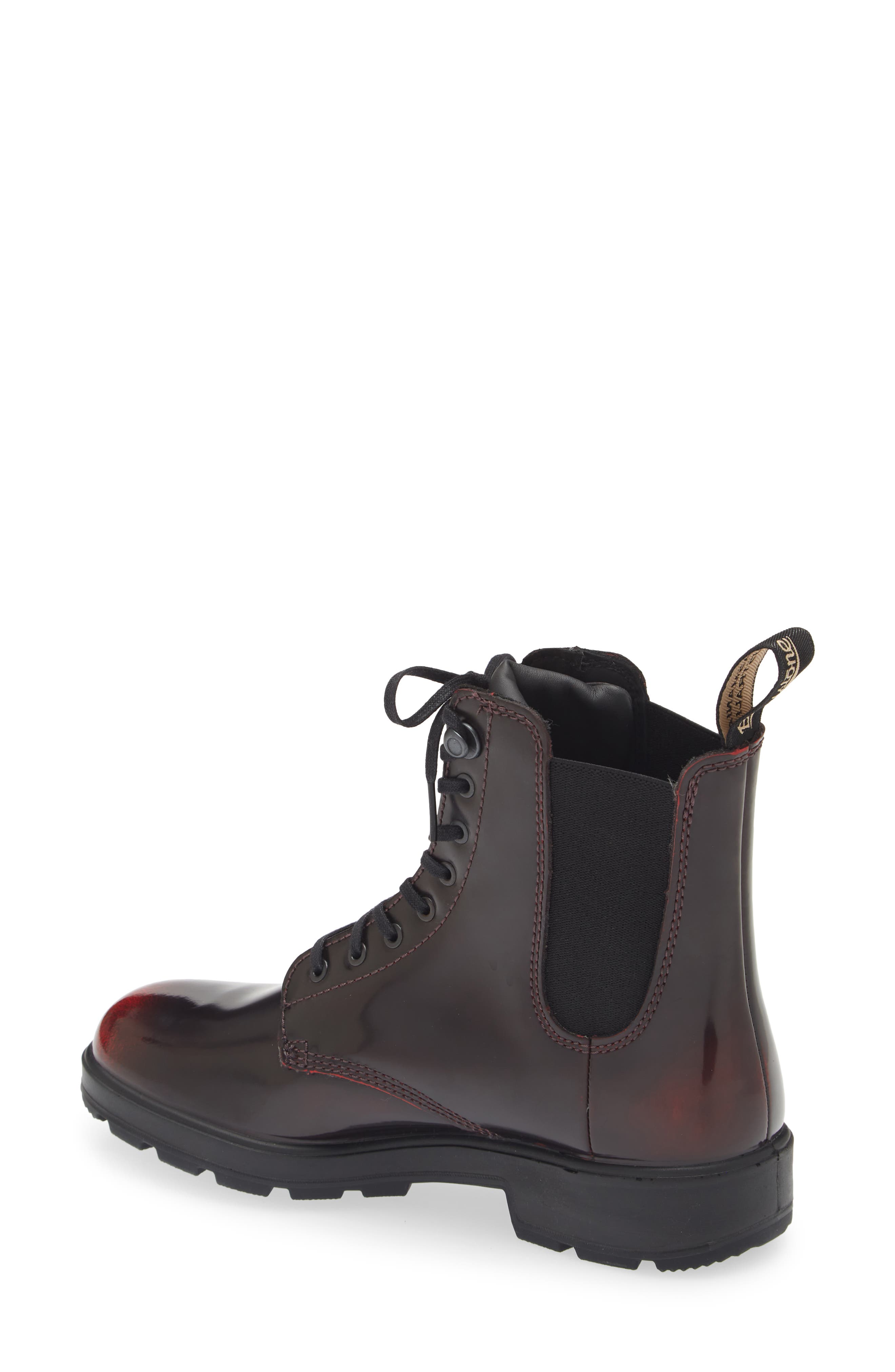 Blundstone Footwear Water Resistant Lace-Up Boot, Alternate, color, Bordeaux Brush
