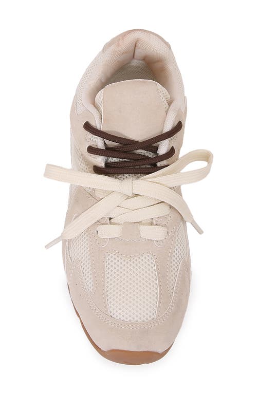 Berness Lula Double Lace Sneaker In Neutral