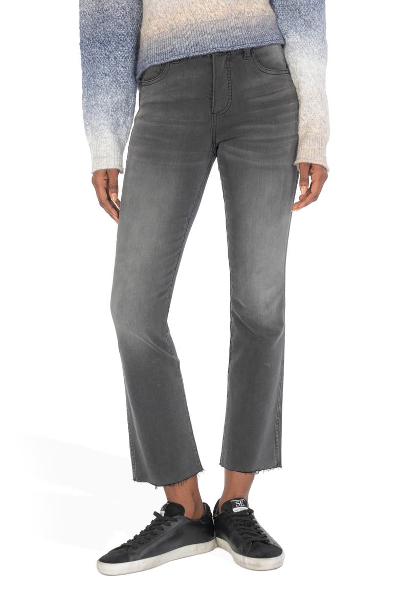 Kelsey Fab Ab High Waist Ankle Straight Leg Jeans, Main, color, MISCANTHUS