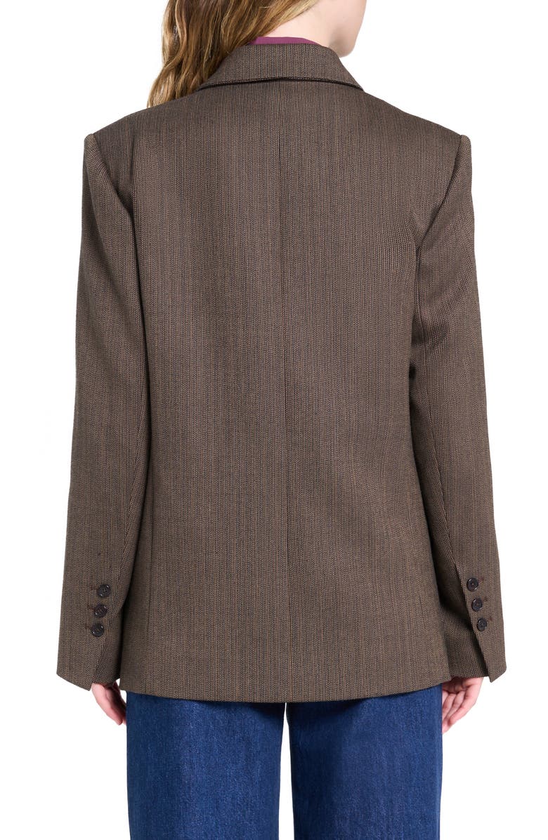 TWP Harper Wool Blend Double Breasted Blazer, Alternate, color, Taupe