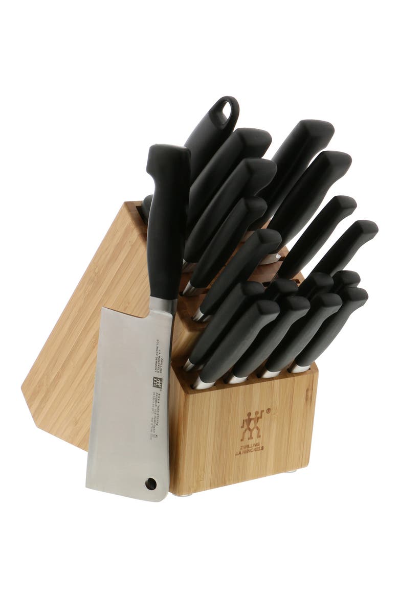 Four Star 20-Piece Knife Block Set, Alternate, color, BLACK