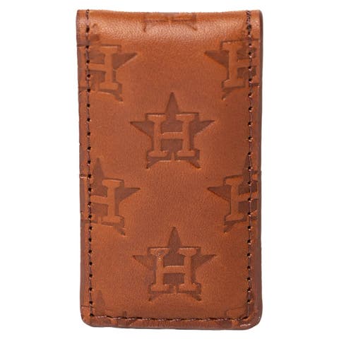 Brown Houston Astros Sammy Magnetic Money Clip