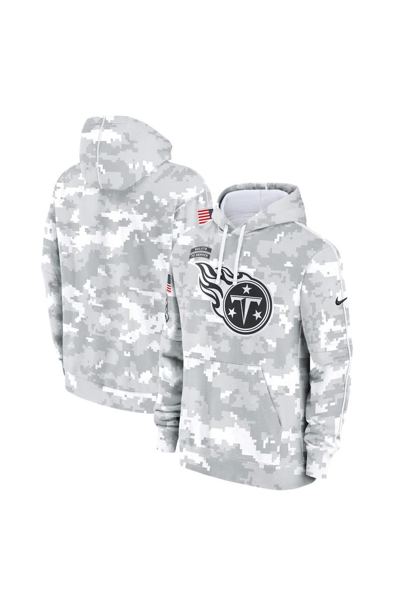 Nike Men's Nike Arctic Camo Tennessee Titans 2024 Salute to Service Club Fleece Pullover Hoodie, Alternate, color, 