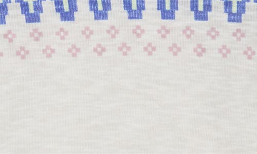 Free People Breathe Easy Placed Print Cotton Blend Hoodie In Multi