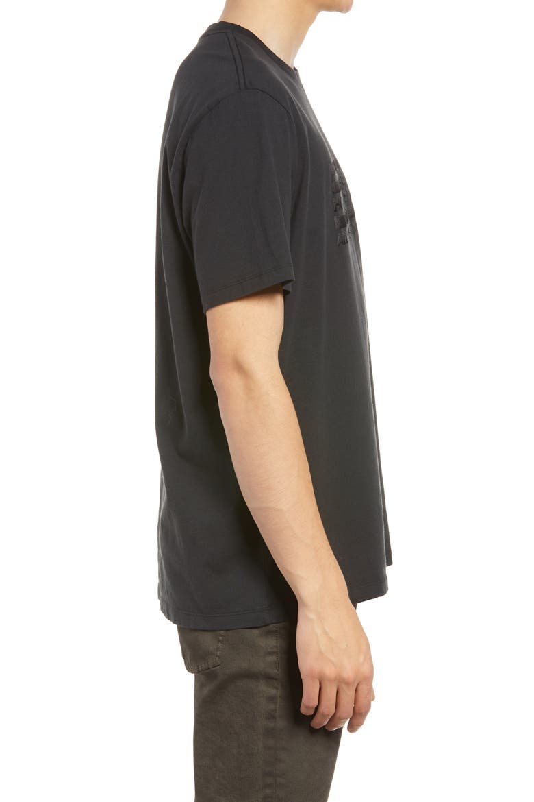Men's Silas Graphic Tee, Alternate, color, JET BLACK
