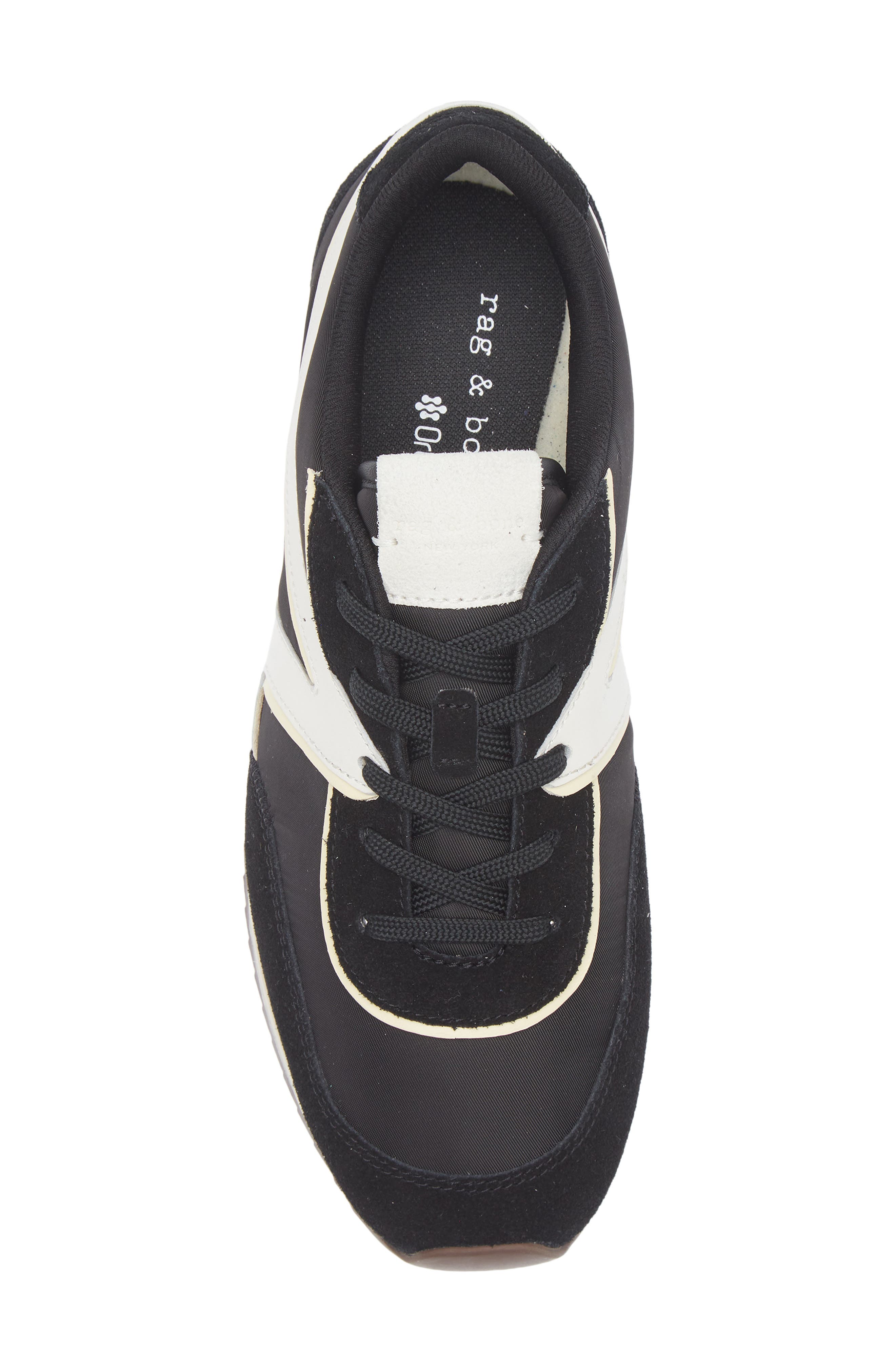 rag & bone Retro Sneaker, Alternate, color, Black