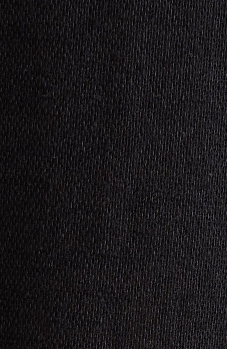 Elan Wide Leg Cotton & Linen Blend Cover-Up Jumpsuit, Alternate, color, Black