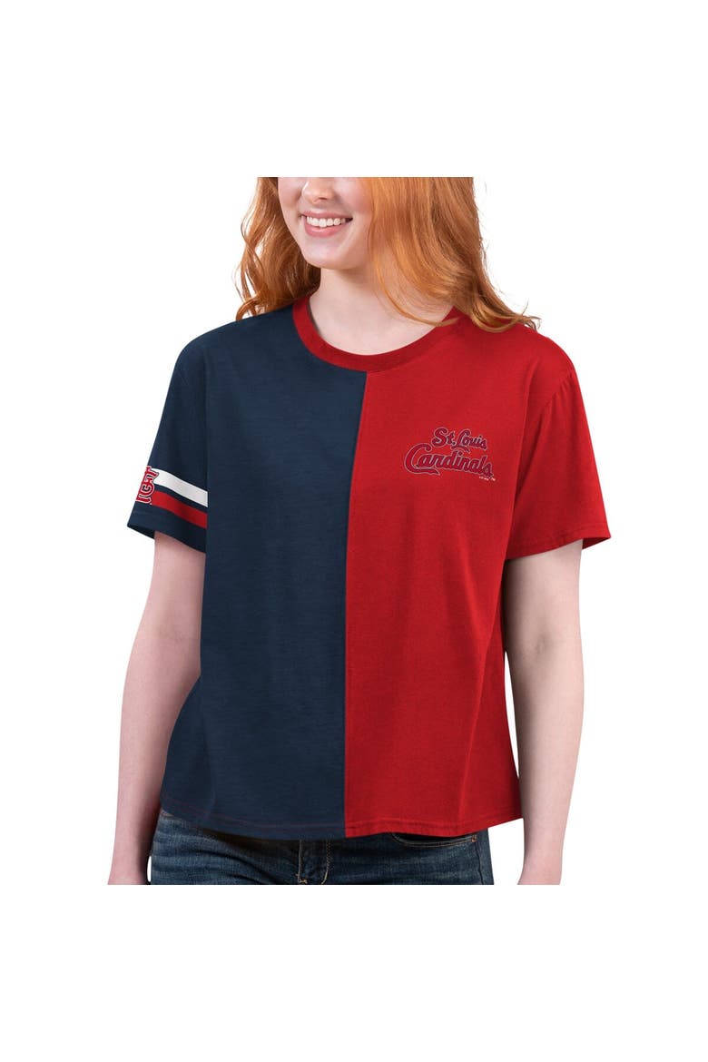 Women's Starter  Red/Navy St. Louis Cardinals Power Move T-Shirt, Main, color, Red
